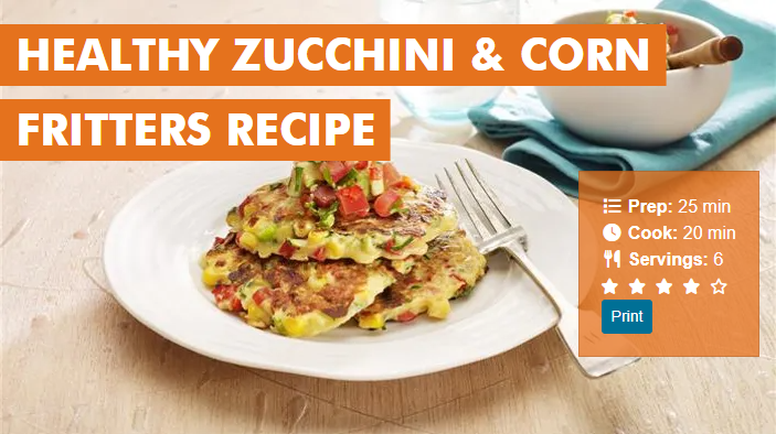 Zucchini and Corn Fritters